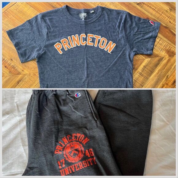 Princeton vintage sweatpants + tee bundle